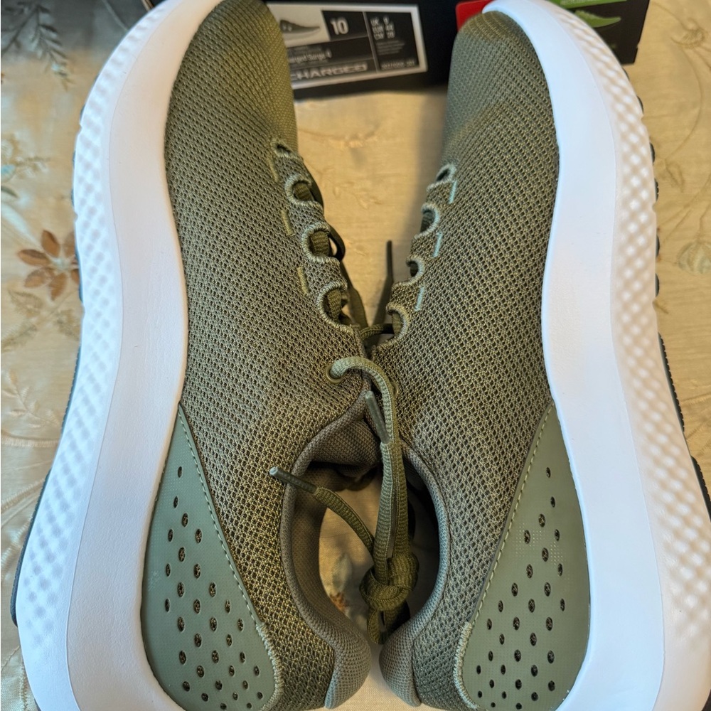 Under Armour Olive Green Athletic Shoes - Picture 6 of 11